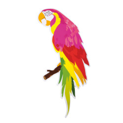 Sada 4 havajských papierových dekorácií